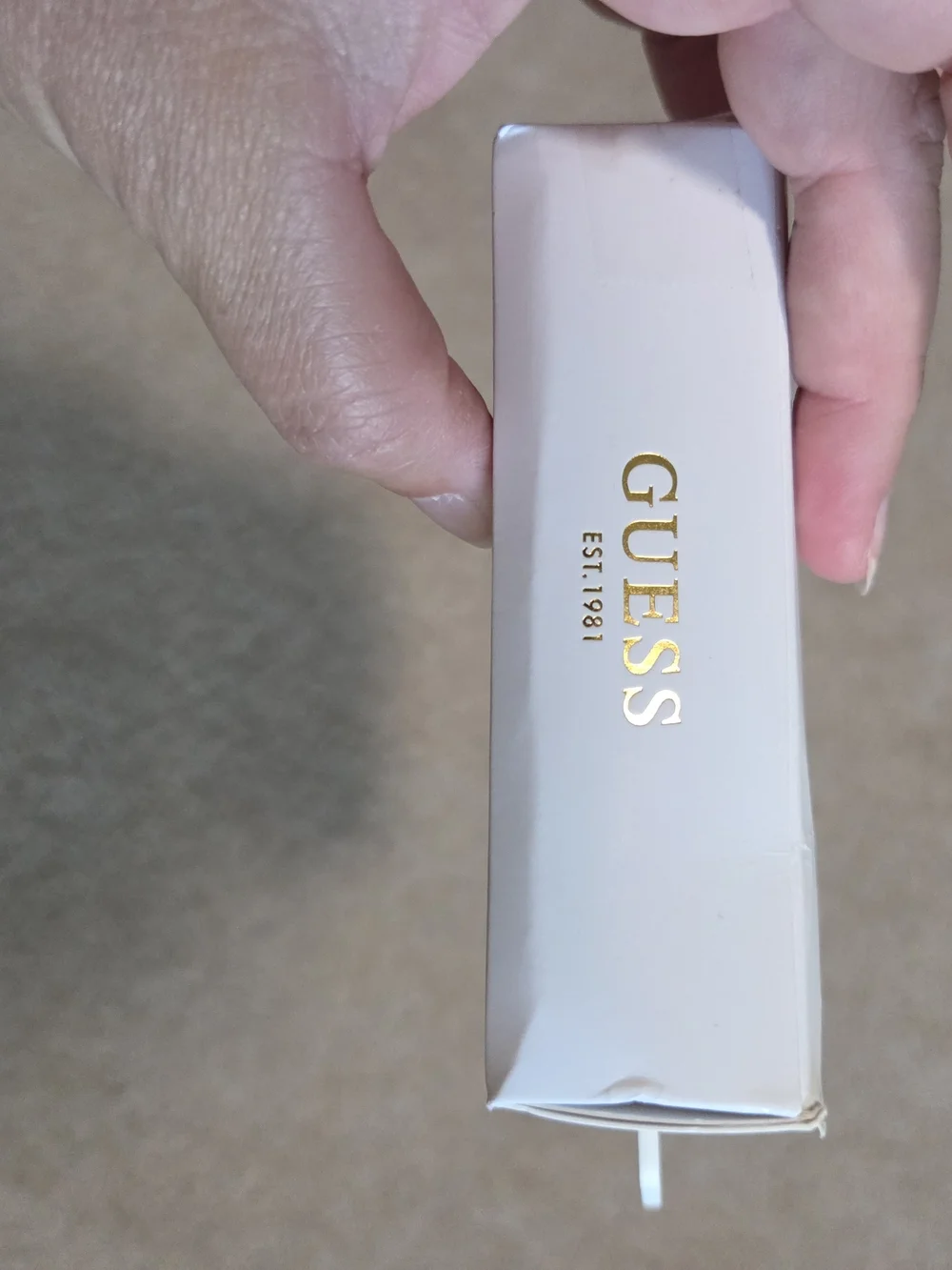 GUESS Blue Patterned AirPods Pro Case with Gold Logo Charm